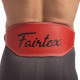 Пояс атлетичний шкіряний FAIRTEX 167076 спинка-15см розмір-S-XL червоний