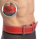Пояс атлетичний шкіряний FAIRTEX 167076 спинка-15см розмір-S-XL червоний