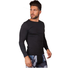 Лонгслів компресійний спортивний Domino 1716 M-2XL чорний