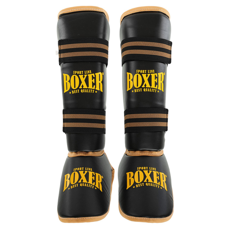 Захист гомілки та стопи Муай Тай, ММА, Кікбоксинг штучна шкіра BOXER NEW 2004-4-N M-XL кольори в асортименті