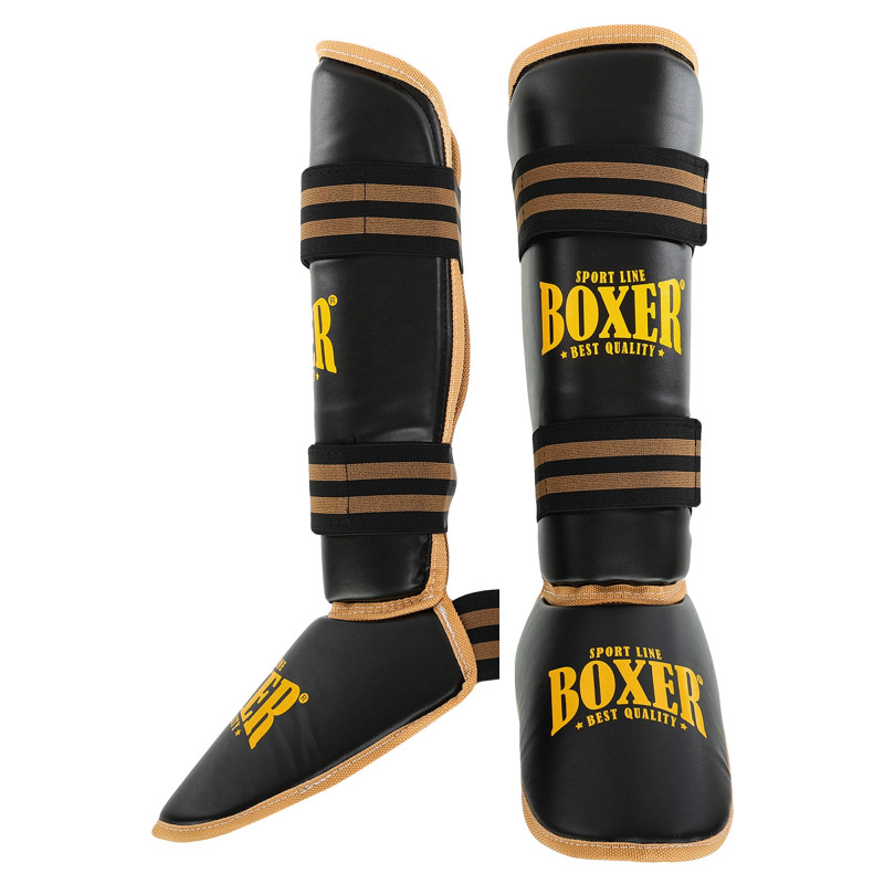 Захист гомілки та стопи Муай Тай, ММА, Кікбоксинг штучна шкіра BOXER NEW 2004-4-N M-XL кольори в асортименті