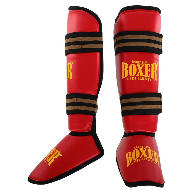 Захист гомілки та стопи Муай Тай, ММА, Кікбоксинг штучна шкіра BOXER NEW 2004-4-N M-XL кольори в асортименті