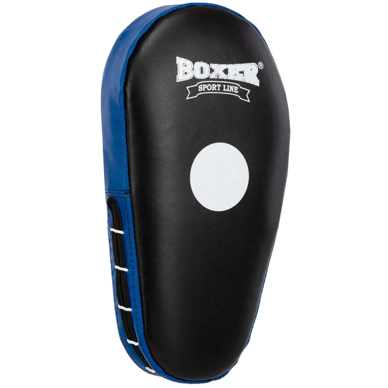 Лапа боксерська пряма подовжена тренувальна шкіра BOXER 2006-01 38х18х4,5см 2штуки кольори в асортименті