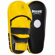 Лапа боксерська пряма подовжена тренувальна шкіра BOXER 2007-01 40х21х4,5см 2штуки кольори в асортименті