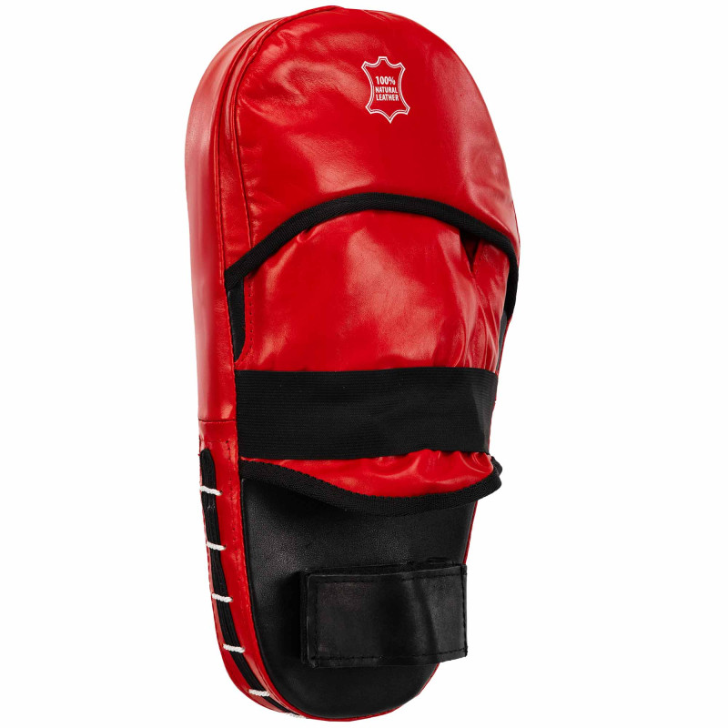 Лапа боксерська пряма подовжена тренувальна шкіра BOXER 2007-01 40х21х4,5см 2штуки кольори в асортименті