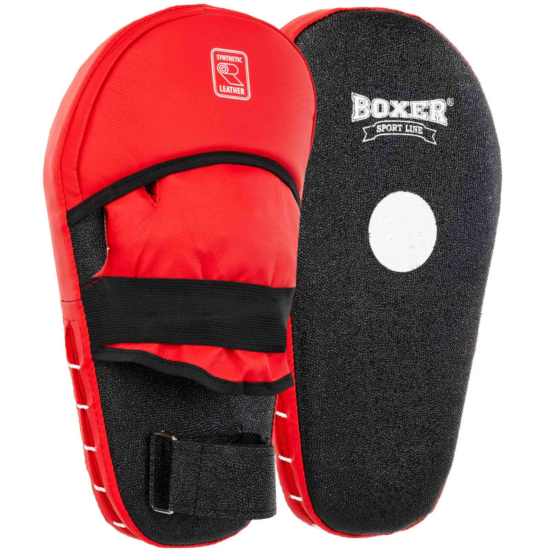 Лапа боксерська пряма подовжена тренувальна Кірза BOXER 2009-01 40х21х4,5см 2штуки кольори в асортименті
