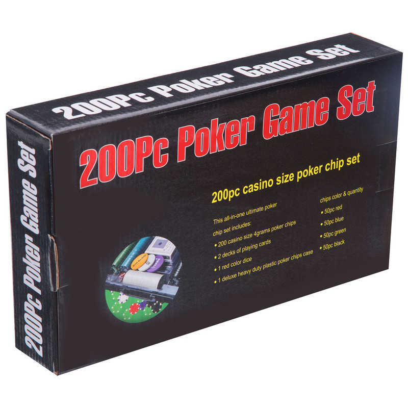 Набір для покеру у пластиковому кейсі Poker game set Poker game set SP-Sport 200S-A 200 фішок