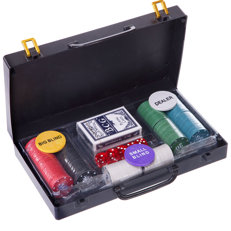 Набір для покеру у пластиковому кейсі Texas Holdem Poker set SP-Sport 200S-C 200 фішок