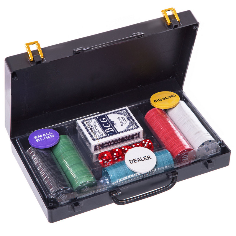 Набір для покеру у пластиковому кейсі Poker game set Poker game set SP-Sport 200S-E 200 фішок