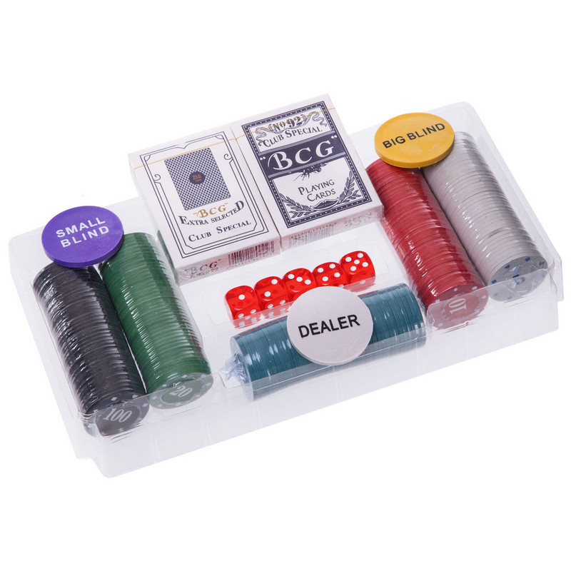 Набір для покеру у пластиковому кейсі Poker game set Poker game set SP-Sport 200S-E 200 фішок
