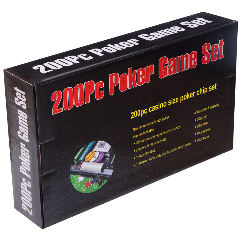 Набір для покеру у пластиковому кейсі Poker game set Poker game set SP-Sport 200S-E 200 фішок