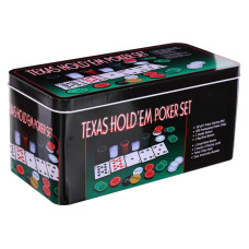 Набір для покеру в металевій коробці Texas Holdem Poker set SP-Sport 200T 200 фішок