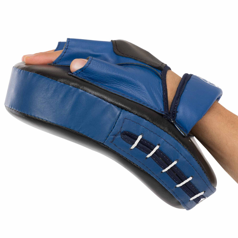 Лапа боксерська вигнута тренувальна шкіра BOXER 2010-01 19х23х4см 2штуки кольори в асортименті