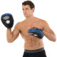 Лапа боксерська вигнута тренувальна шкіра BOXER 2010-01 19х23х4см 2штуки кольори в асортименті