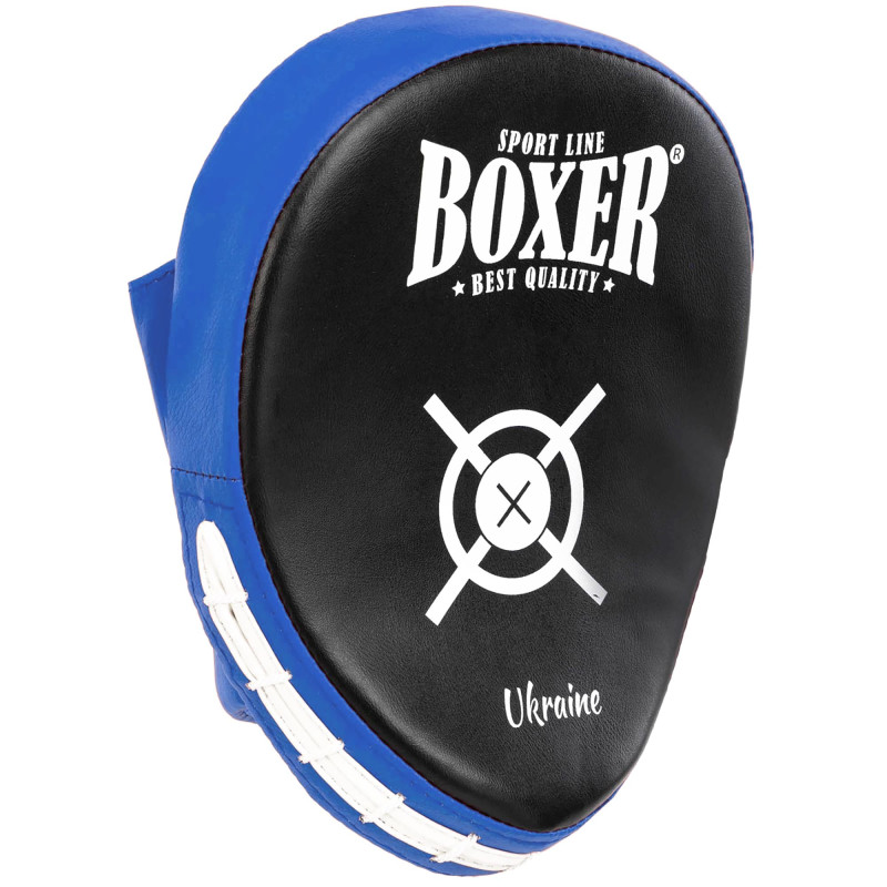 Лапа боксерська вигнута тренувальна Кожвініл BOXER 2011-01 19х23х4см 2штуки кольори в асортименті