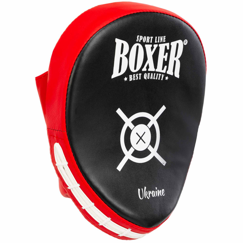 Лапа боксерська вигнута тренувальна Кожвініл BOXER 2011-01 19х23х4см 2штуки кольори в асортименті