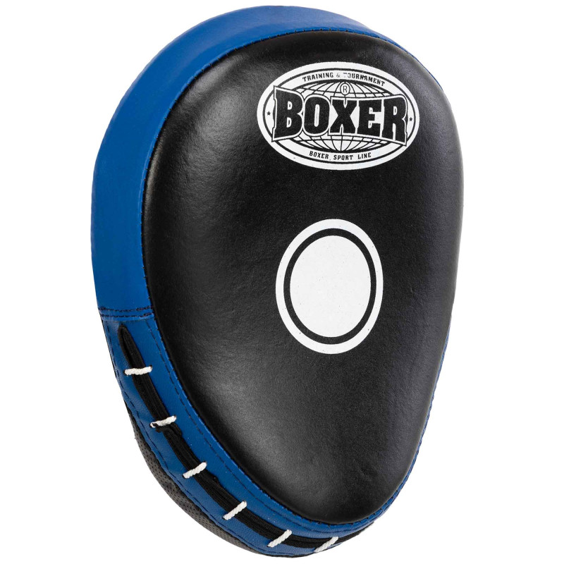 Лапа боксерська вигнута тренувальна шкіра BOXER 2012-01 элит 23х19х4,5см 2штуки кольори в асортименті