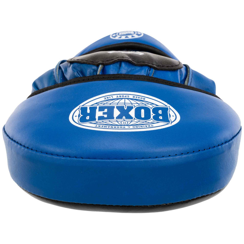 Лапа боксерська вигнута тренувальна шкіра BOXER 2012-01 элит 23х19х4,5см 2штуки кольори в асортименті