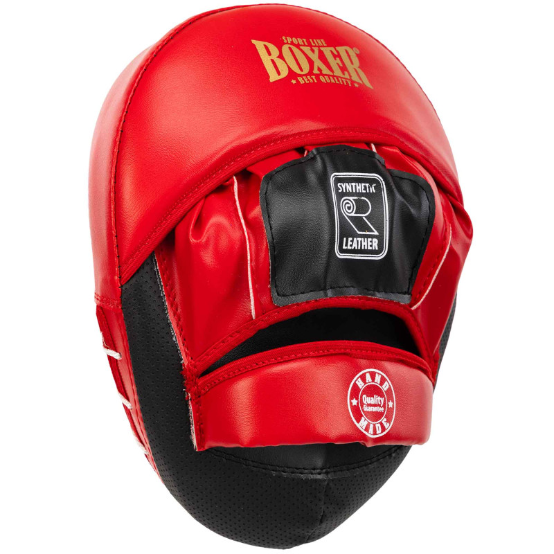 Лапа боксерська вигнута тренувальна Кожвініл BOXER Элит 2013-01 23х19х4,5см 2штуки кольори в асортименті