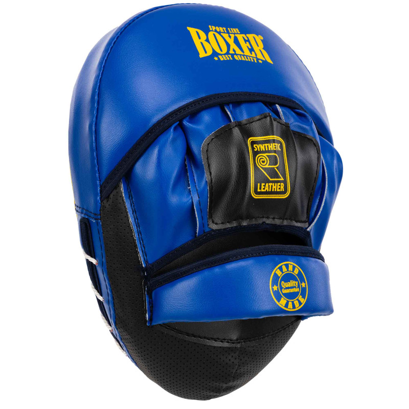 Лапа боксерська вигнута тренувальна Кожвініл BOXER Элит 2013-01 23х19х4,5см 2штуки кольори в асортименті
