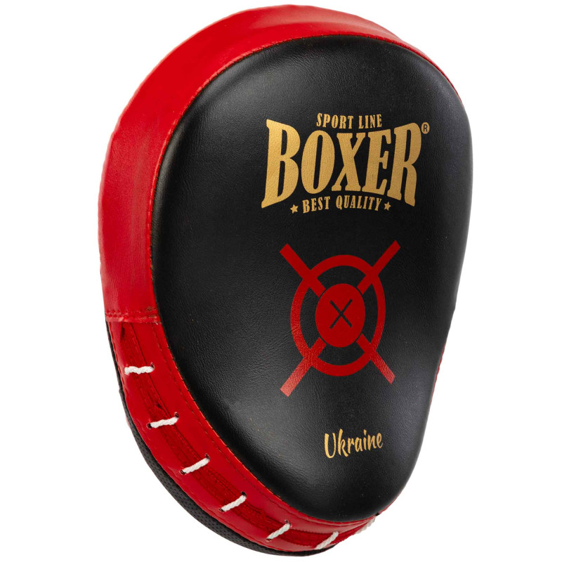 Лапа боксерська вигнута тренувальна Кожвініл BOXER Элит 2013-01 23х19х4,5см 2штуки кольори в асортименті