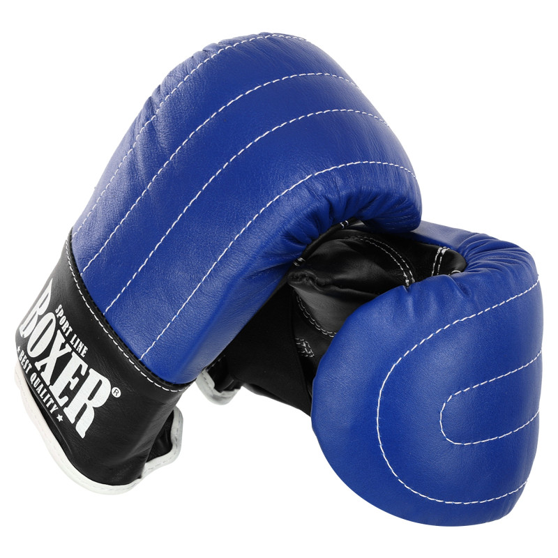 Снарядні рукавички-млинці для боксу шкіряні BOXER 2014 розмір L кольори в асортименті