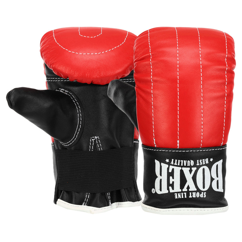 Снарядні рукавички-млинці для боксу шкіряні BOXER 2014 розмір L кольори в асортименті