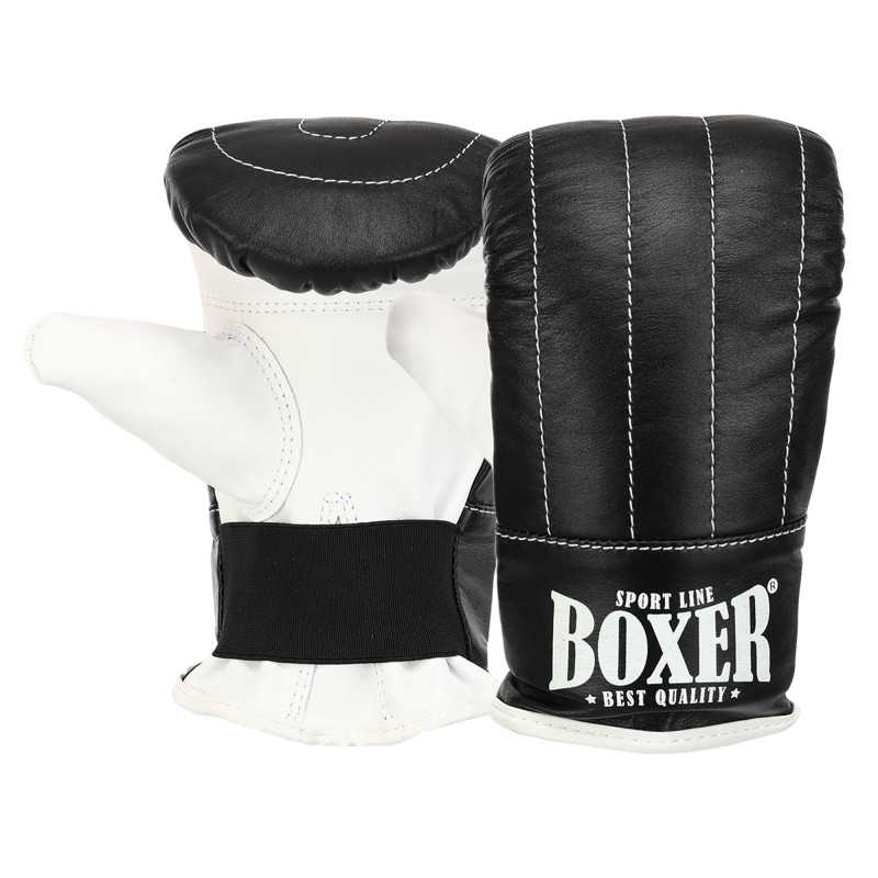 Снарядні рукавички-млинці для боксу шкіряні BOXER 2014 розмір L кольори в асортименті