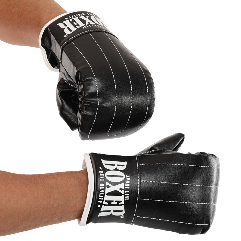 Снарядні рукавички-млинці для боксу штучна шкіра BOXER 2015 розмір L кольори в асортименті