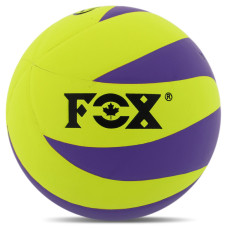 М'яч волейбольний FOX 2018-2024 №5 PU лимонний-фіолетовий