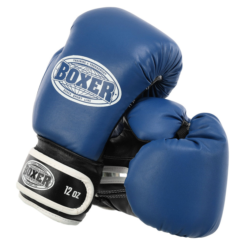 Боксерські рукавиці шкіряні BOXER 2023 10-12унцій кольори в асортименті