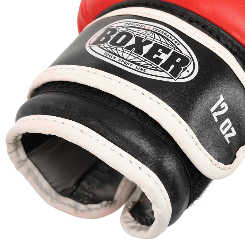 Боксерські рукавиці шкіряні BOXER 2023 10-12унцій кольори в асортименті