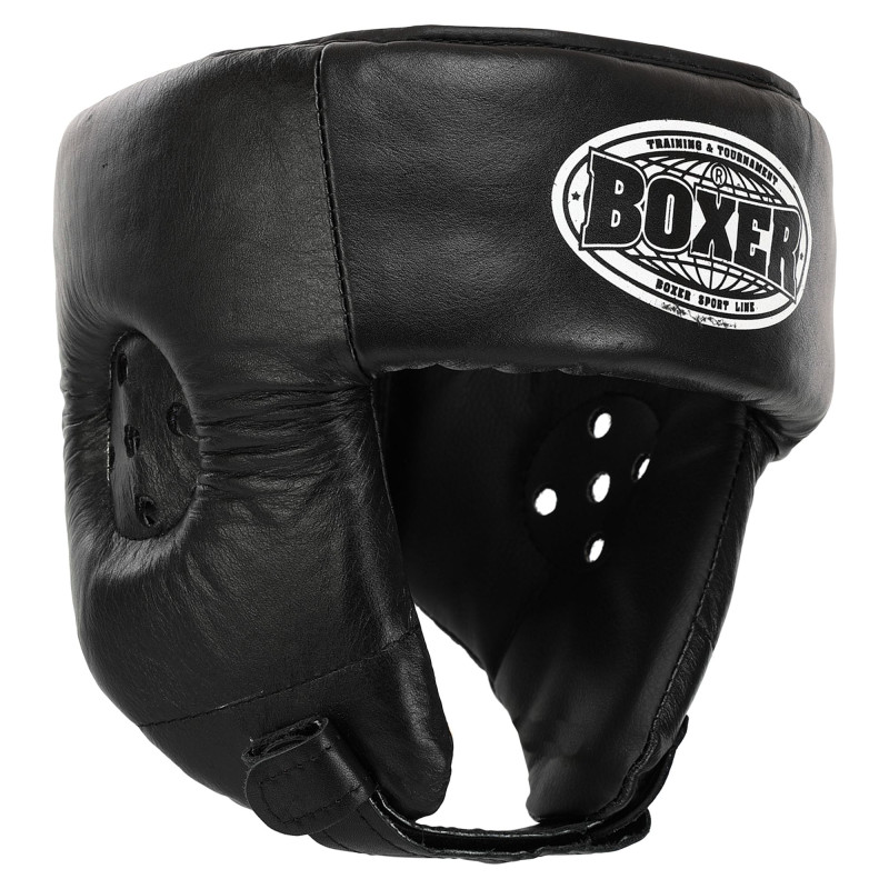 Шолом боксерський відкритий шкіряний BOXER 2027 M-L кольори в асортименті