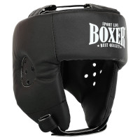 Шолом боксерський відкритий штучна шкіра BOXER 2028-N M-L кольори в асортименті