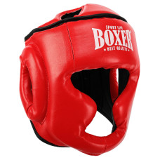 Шолом боксерський з повним захистом штучної шкіри BOXER NEW 2036-N М-L кольори в асортименті