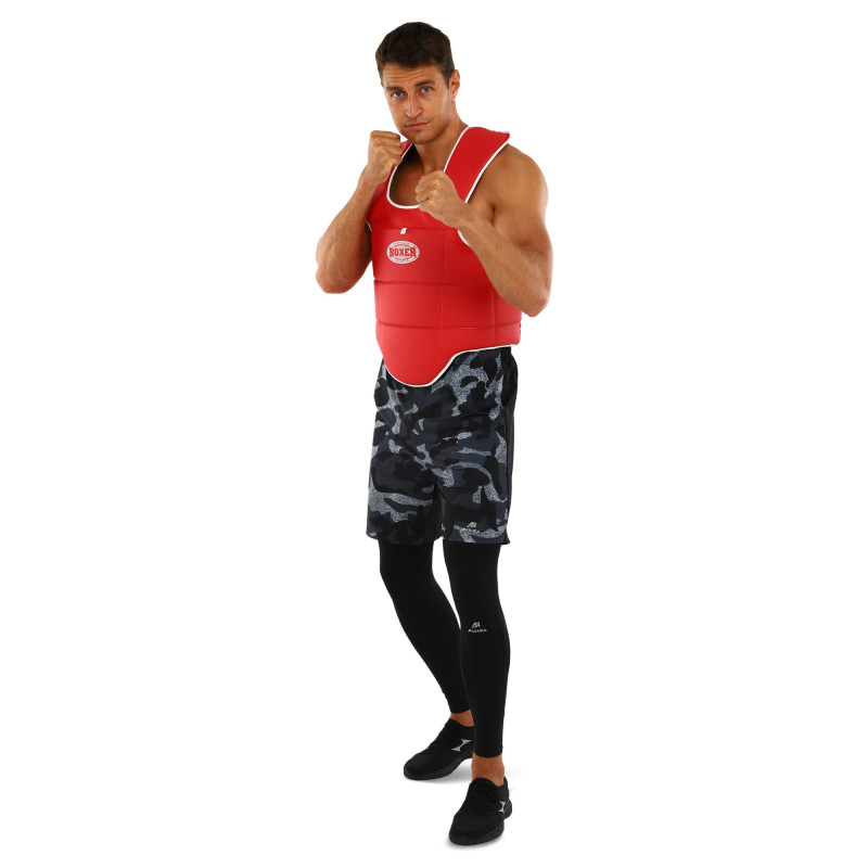 Жилет захисний для тхеквондо двосторонній BOXER 2038 S-XL синій-червоний