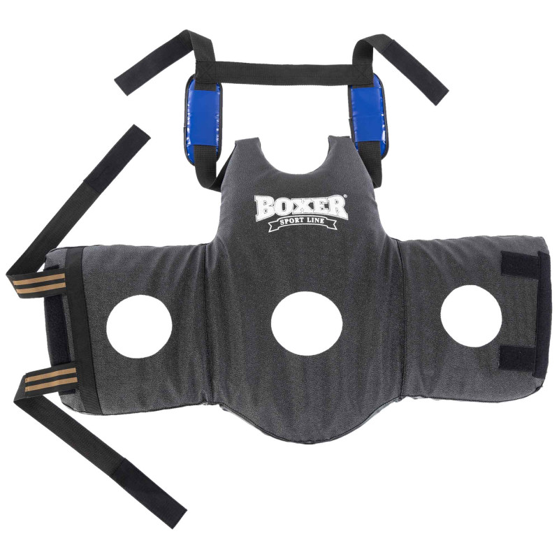 Захист корпусу пояс тренера для відпрацювання ударів BOXER 2039-02 чорний