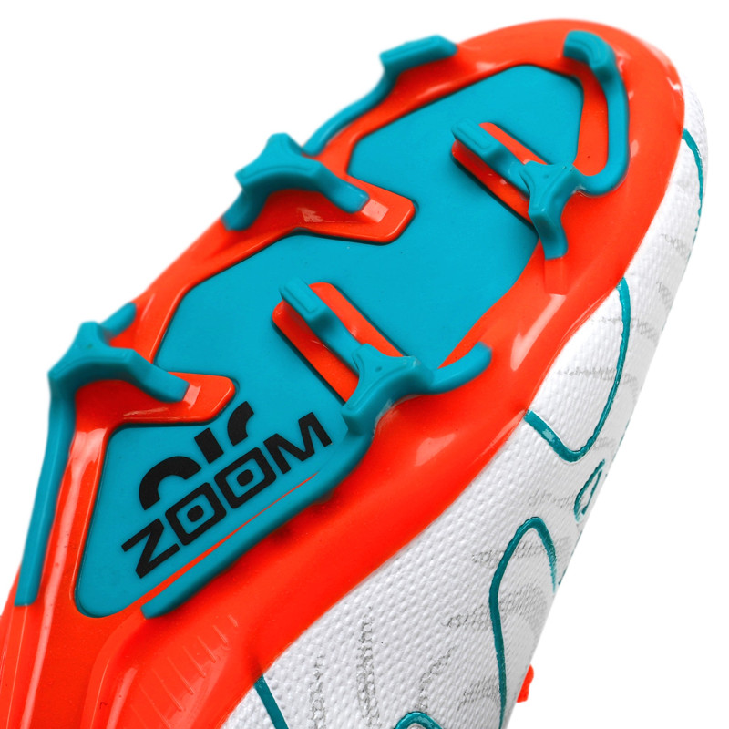 Бутси футбольні з носком ZOOM 220909-3 розмір 40-45 помаранчевий-бірюзовий-білий