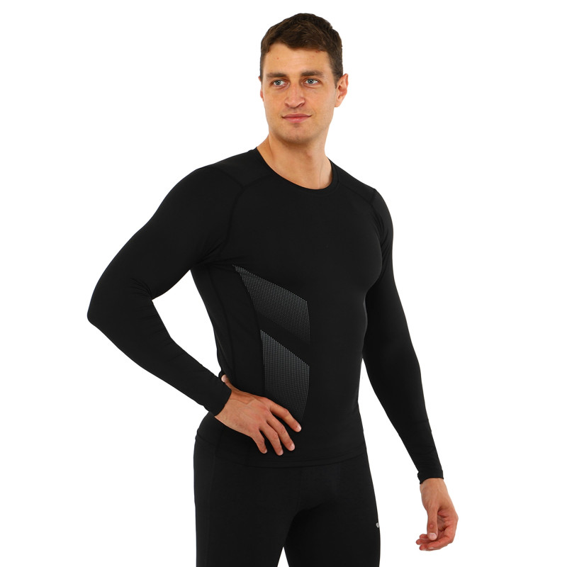 Лонгслів компресійний спортивний JASON 233 M-3XL чорний