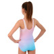 Купальник для плавання злитий дитячий YINGFA 24U710 вік 4-14 років рожевий-блакитний
