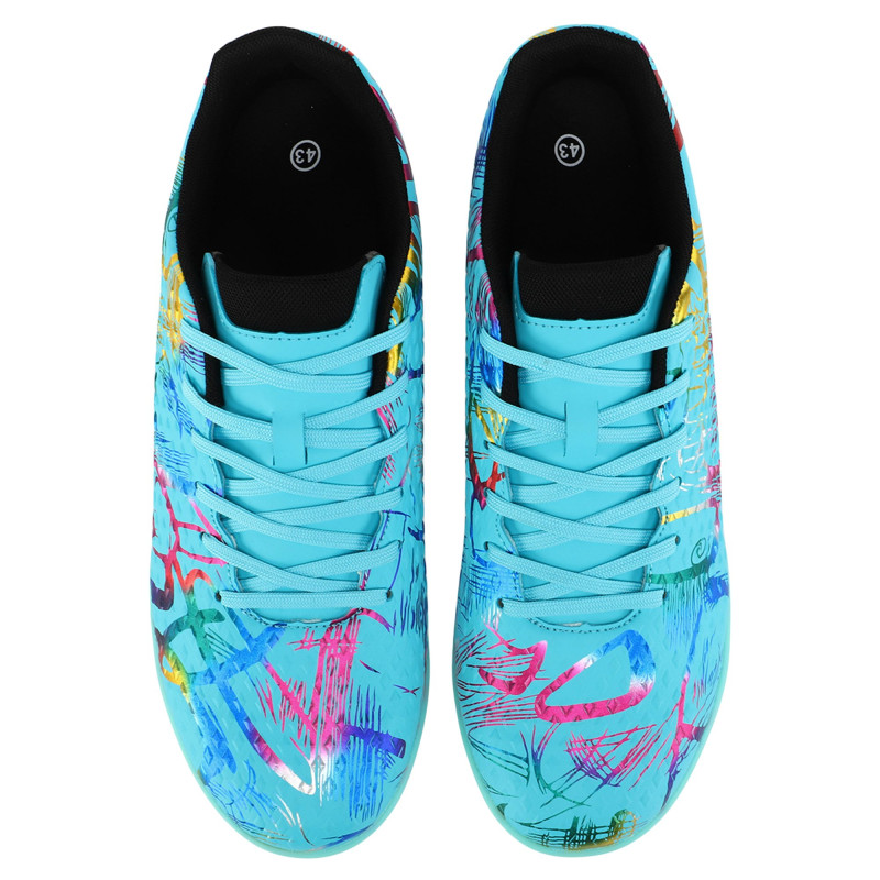 Сороконіжки футбольні LIJIN 2503-1-39-45-1 розмір 39-45 блакитний-фуксія-синій