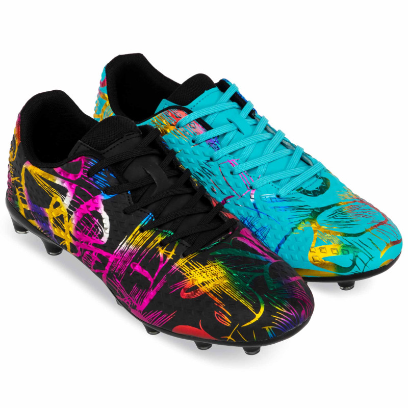 Бутси футбольні LIJIN 2503-39-45-1 розмір 39-45 блакитний-фуксія-синій