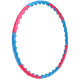 Обруч для схуднення масажний розбірний Хула Хуп Hula Hoop SUPER WIDE 3002 8 секцій рожевий-блакитний