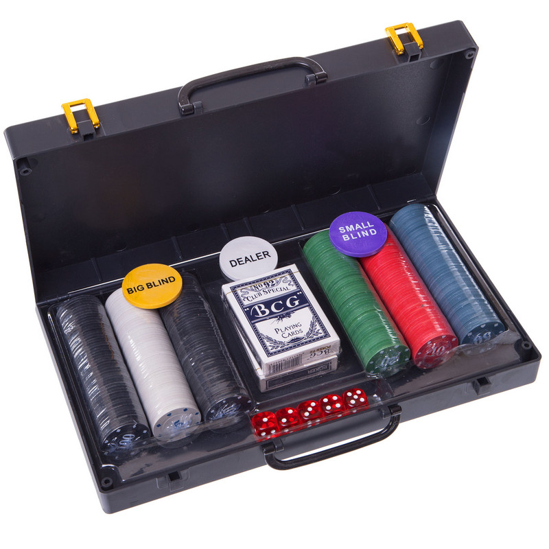 Набір для покеру у пластиковому кейсі Texas Holdem Poker set SP-Sport 300S-C 300 фішок