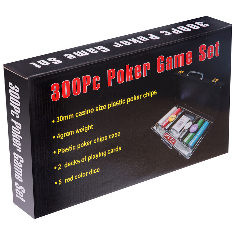 Набір для покеру у пластиковому кейсі Texas Holdem Poker set SP-Sport 300S-C 300 фішок