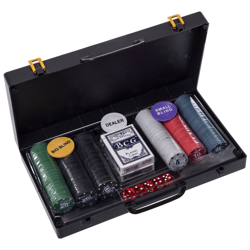 Набір для покеру у пластиковому кейсі Poker game set Poker game set SP-Sport 300S-E 300 фішок