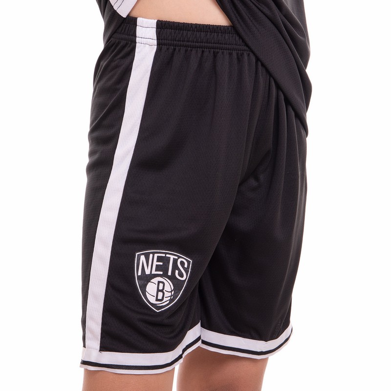 Форма баскетбольна дитяча NBA клуб Brooklyn Nets 7 3581 S-2XL чорний-білий