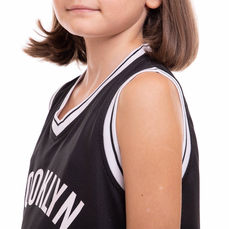 Форма баскетбольна дитяча NBA клуб Brooklyn Nets 7 3581 S-2XL чорний-білий