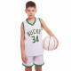 Форма баскетбольна дитяча NBA клуб Milwaukee Bucks 34 3582 S-2XL білий-зелений