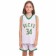 Форма баскетбольна дитяча NBA клуб Milwaukee Bucks 34 3582 S-2XL білий-зелений
